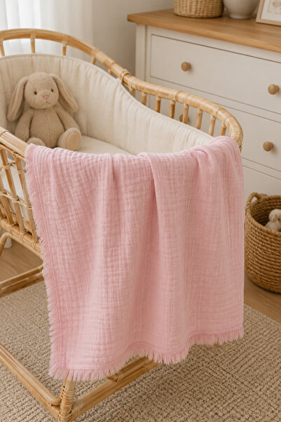 Bebitof 100% Cotton 4 Layer Muslin 90X110 cm Kids & Baby Muslin Blanket