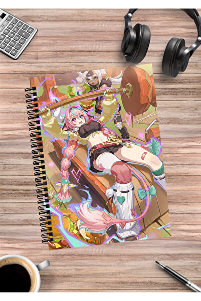 mertfigur Genshin Varesa Anime Spiral Notebook A5 (50 Sheets)