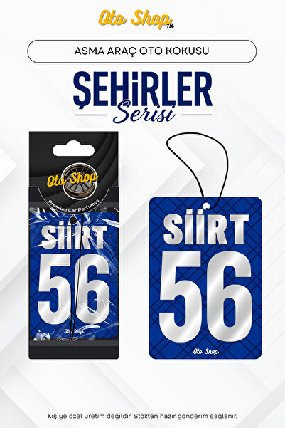 OTOSHOPTR SİİRT 56 Şehir Kokuları Serisi Oto Araç Kokusu