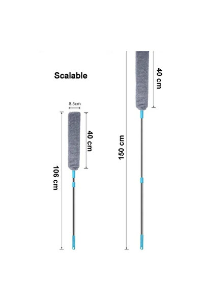 OEM Mop flexibil multifunctional maner telescopic, 106–150 cm laveta microfib...