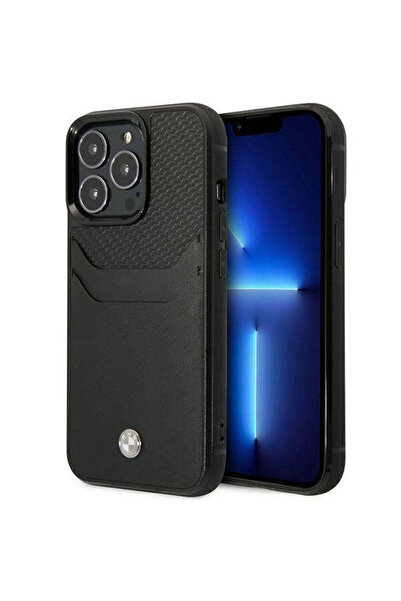 BMW Husă BMHCP14L22RSEPK pentru iPhone 14 Pro 6.1 ", neagră, neagră, slot pen...