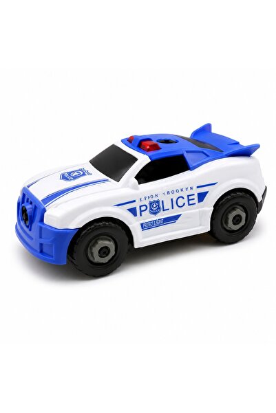 Avaleea Masina De Politie De Asamblat Pentru Copii, Jucarie DIY Cu Vehicul Po...