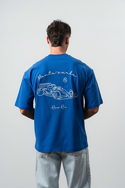 Respire Tricou supradimensionat Monte Carlo, albastru