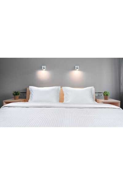 Beauty Home Παπλωματοθήκη ξενοδοχείου μονή Ribbon Art Ε1236 230TC Satin Strip...