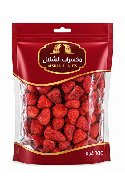 Nuts فراولة مجفف بالتريد ١٠٠ غرام