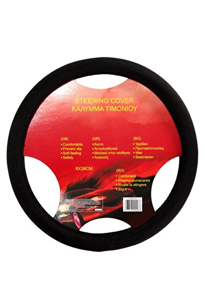 OEM Husă Volan Auto Universală, Negru, Aderență Confortabilă, 38cm