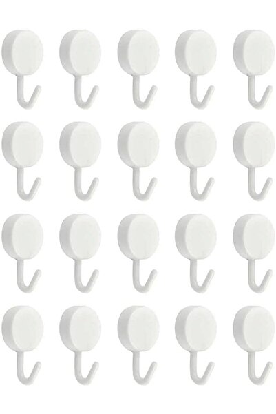 Bukela Round Plastic Hooks, Circular Plastic Wall Hooks, Clear Adhesive Hooks...