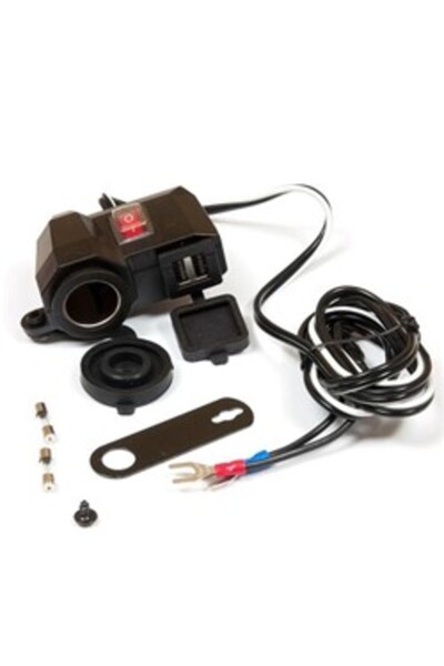 4Ride Priză brichetă motocicletă 4 RIDE cu USB (DC 12-24V / 5V 2.1A)