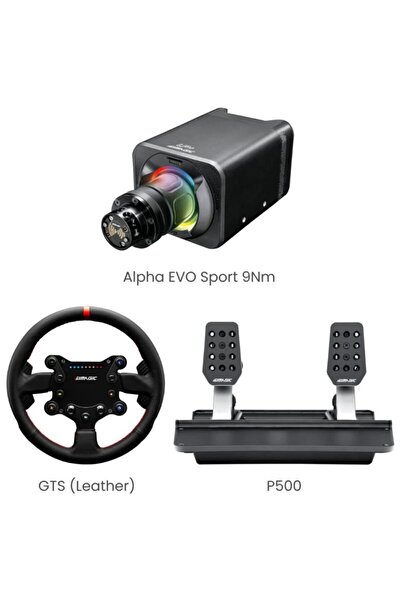 SİMAGİC Alpha Evo Sport GT Sport P500 Direksiyon Seti Bundle