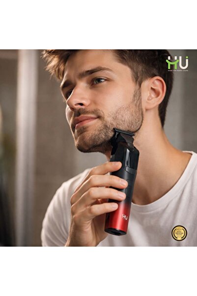 HU HAPPY USER ماكينة حلاقة شعر احترافية مع شاشة LED - ماكينة تشذيب الشعر لاسل...