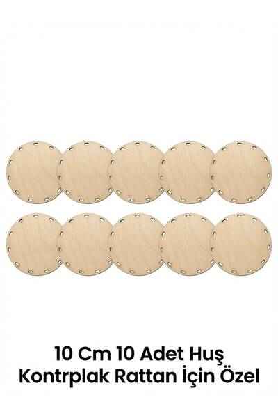 aladepo 10 Pieces 10 cm Birch Plywood Rattan 4 mm Water Resistant 1St Class