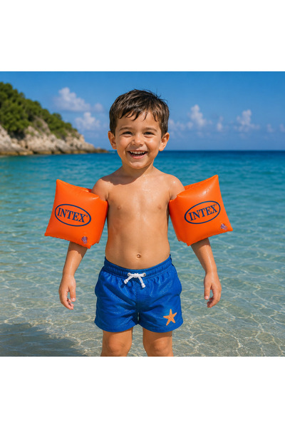 İNTEX WET SET Deniz Havuz Çocuk Şişme Yüzme Kolluğu Üç Altı Yaş Turuncu