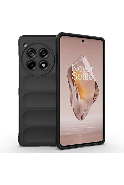 Techsuit Shield Back Cover Silicone Black (OnePlus 12R)