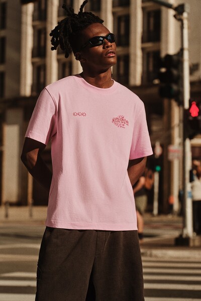 Bershka Boxy fit baskılı t-shirt