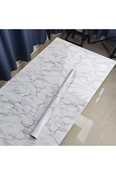 OEM Folie autoadezivă pentru mobilier, marmură gri 60x300 cm, rezistentă la apă