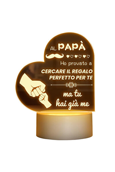 OEM Cadou pentru Ziua Tatălui Lămpiță de birou/masă lampă de noapte cu mesaj ...