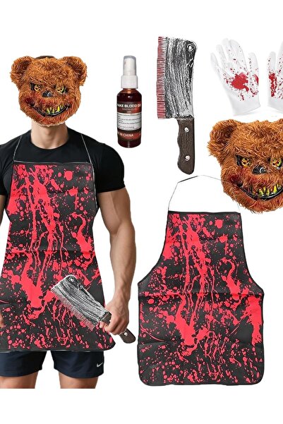 OEM Costum de Halloween Înfricoșător Costum Deghizare Urs Cuțit Sânge Mască