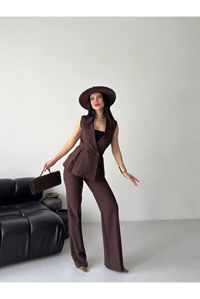 Bella Breeze Vestă fără mâneci, cu două rânduri de nasturi, pantaloni, costum...