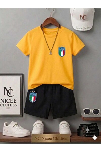 NC Nicee Clothes LETNJA DEČJA MAJICA I KRATKE HLAČE UNISEKS (ITALIJA, 4 ZVEZD...
