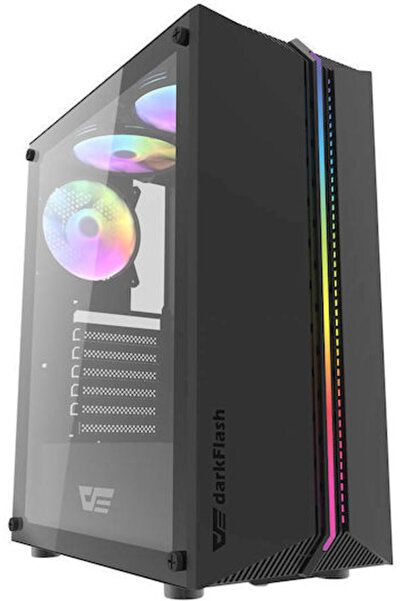 Dark Flash Darkflash DK151 Gaming Midi Tower Θήκη Υπολογιστή με Πλαϊνό Παράθυ...