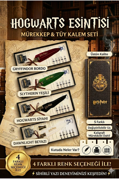 GIFT Sevgili Harry – Tüy Kalem ve Mürekkep Seti