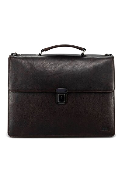 JOST London Aktentasche Leder 40 cm Laptopfach