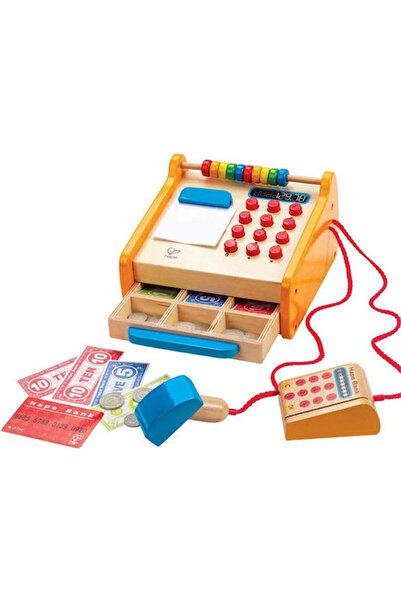 Hape Ξύλινη Ταμειακή Μηχανή Παιχνίδι για 3+ Ετών 15 εκ. 37 τεμάχια