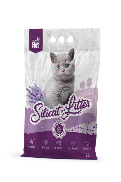 MON PETIT AMI Nisip Silicat Pentru Pisici Lavanda, 15 L