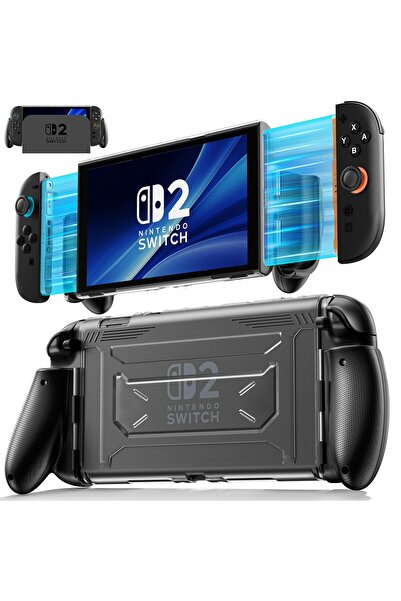 kytok Carcasă detașabilă cu grip pentru Switch 2, carcasă rigidă ergonomică c...