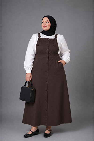FREYA MODA جلية إسلامية كبيرة الحجم بأزرار