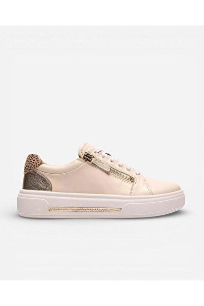CLARKS Hollyrose Zip Kadın Krem Günlük Ayakkabı 26185914