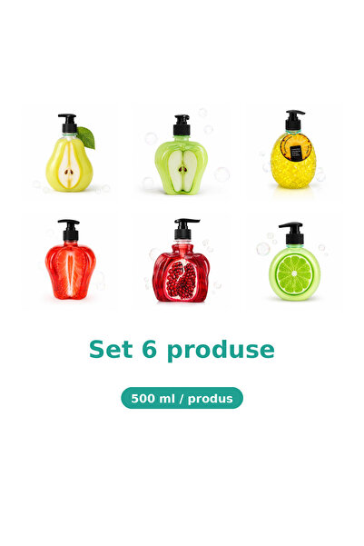 Tasty Set 6 Produse Tasty, Mix Pere, Mar Piele Sensibila, Ananas, Capsuni, Ro...