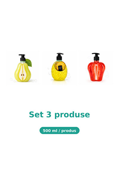 Tasty Set 3 Produse Tasty, Mix Pere, Ananas, Capsuni
