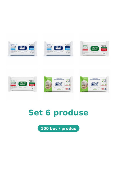 Fibril Комплект от 6 продукта Фибрил, Микс 2x синьо, 2x зелено, 2x XL зелено