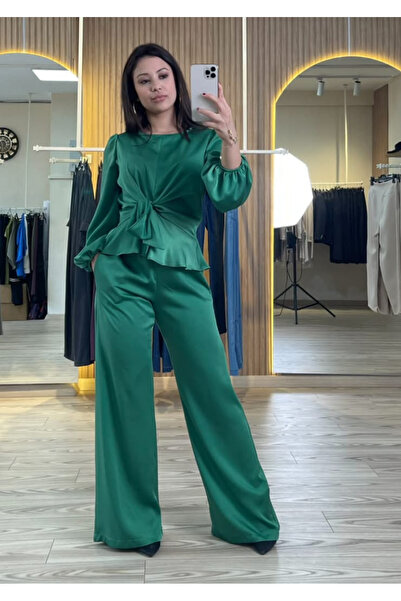 Butik Kadın Volanlı Saten Takım