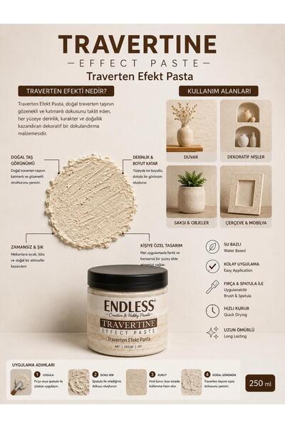 Traverten Efekt Pasta TP-07 Kum Beji 250ml