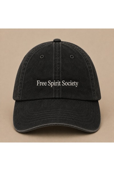 WeavedCo Free Spirit Society (Free Spirit) Embroidered Vintage Washed Cap Hat