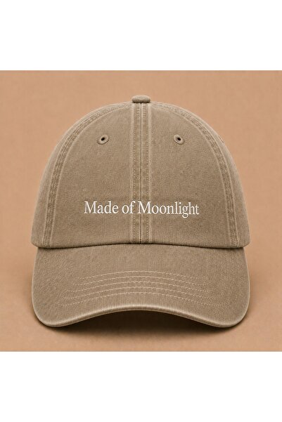 WeavedCo Made of Moonlight Embroidered Vintage Washed Cap Hat