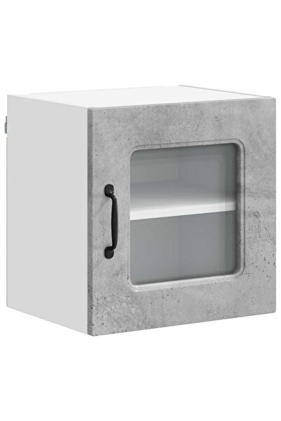 vidaxl Dulap de bucătărie Kalmar Gri din beton 40 x 31 x 40 cm