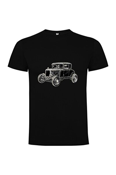 iLovePrints Vintage Car HD Illustration Tshirt