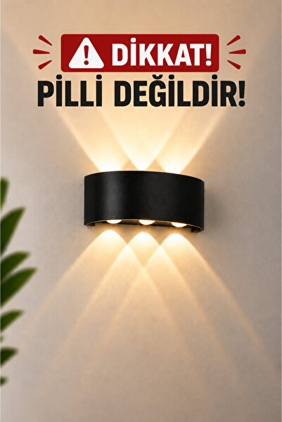 VOLTERRA !!! TANIŞMAYA ÖZEL FİYAT !!! DEKORATİF 3 LÜ OVAL HAİTİ LED APLİK GÜN...