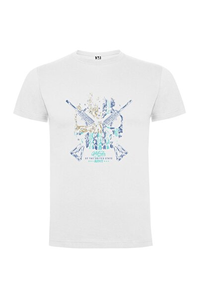 iLovePrints Guns & Skulls: Military Design Tshirt