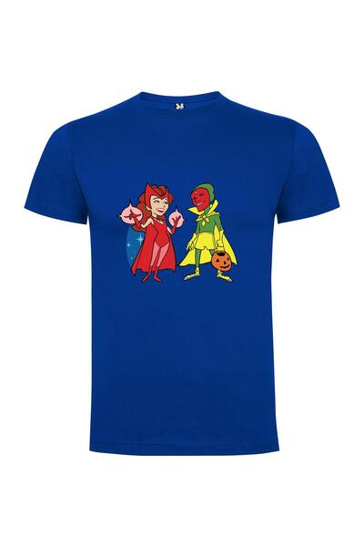 iLovePrints Cartoon Marvelous Costumed Characters Tshirt