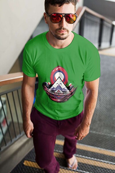iLovePrints Abstract Geometric Landscape Tshirt