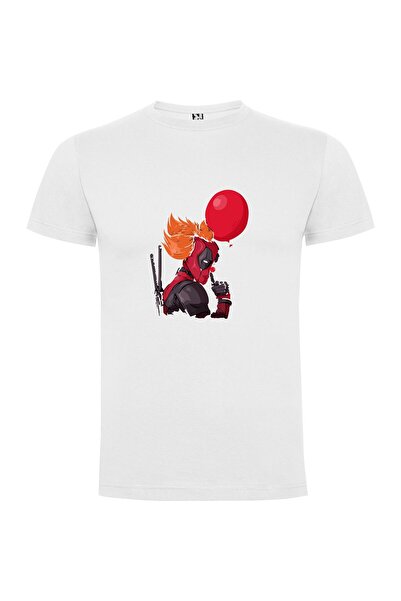 iLovePrints Red Masked Deadpool Portrait Tshirt