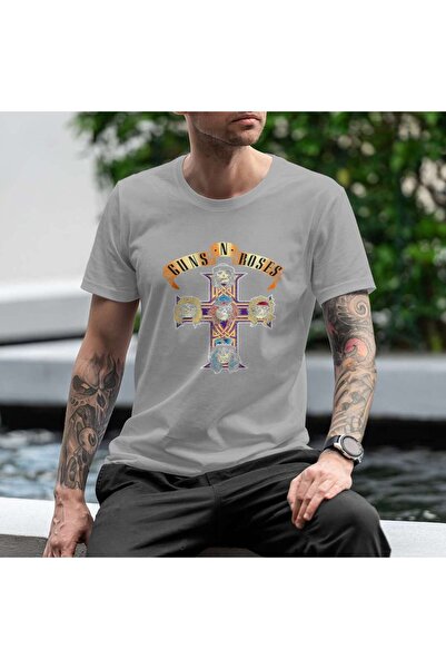iLovePrints Guns N' Roses Cross Artwork Tshirt