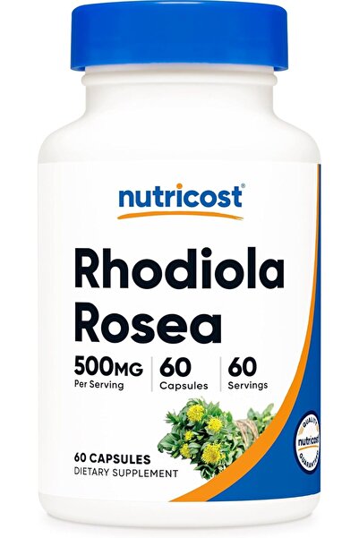 Nutricost روديولا روزيا 500 ملغ، 60 كبسولة نباتية - مكمل غذائي خالٍ من الغلوت...