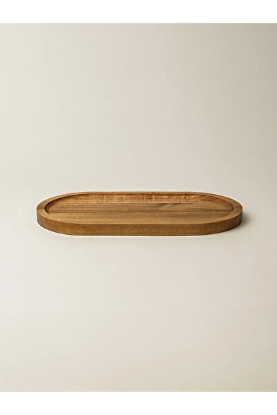 Minihol Cleo Oval Akasya Sunumluk (26 x 14 cm)