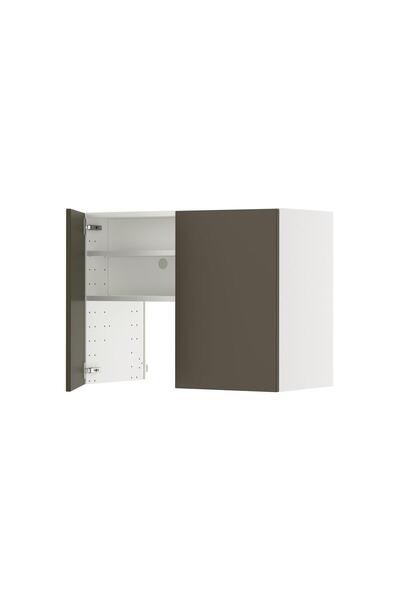 IKEA METOD Mutfak Duvar Dolabı, HAVSTORP aspiratör dolabı, kahverengi-bej, G8...