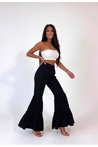 sajarsln Saja Rsln Women's High Waist Layered Flared Spanish Style Bohemian S...